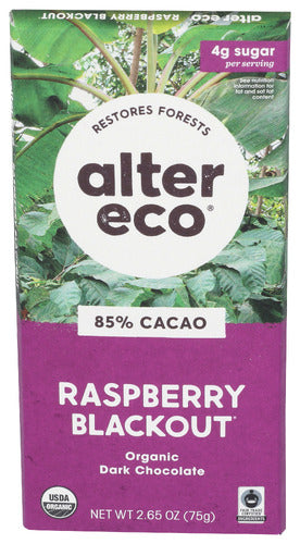 ALTER ECO CHOC BAR 85CCO RSPBR ORG - 2.65 OZ