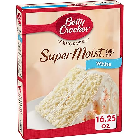 Betty Crocker Super Moist White Cake Mix, 16.25 oz (Pack of 6)