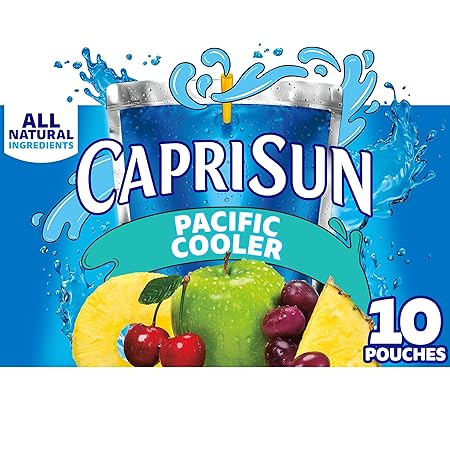Capri Sun Pacific Cooler Mixed Fruit Naturally Flavored Kids Juice Drink Blend