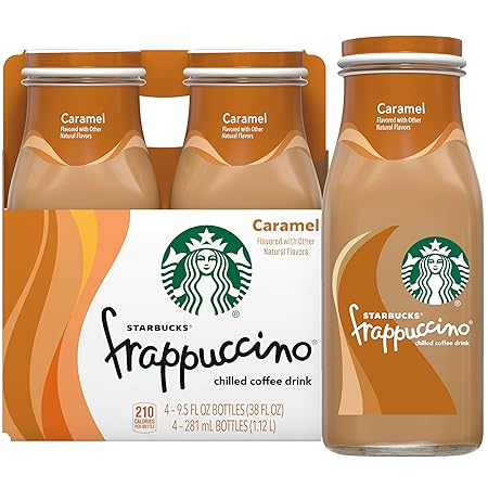 Starbucks Frappuccino Coffee Drink, Caramel, 9.5 oz (4 Pack)