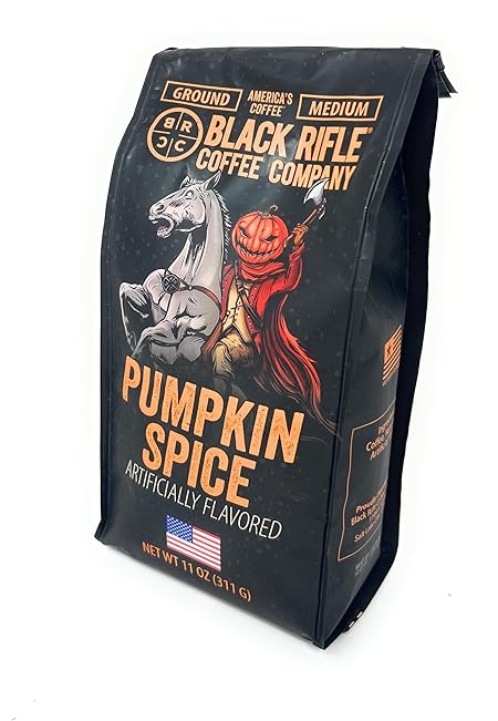 Black Rifle Coffee Company Pumpkin Spice, Medium Roast Ground Coffee, 11 OZ Bag