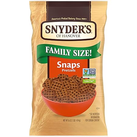 Snyder's of Hanover Snaps Pretzels, 16 Oz Bag