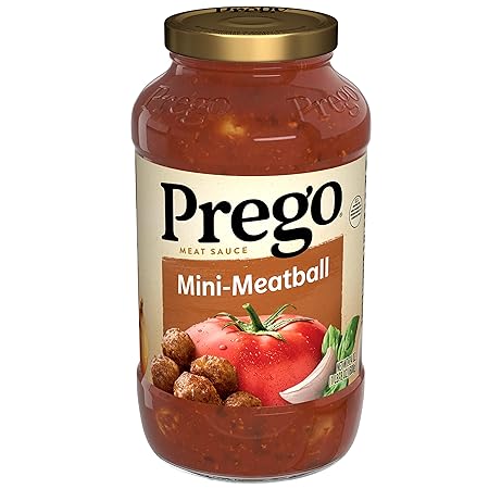 Prego Mini-Meatball Pasta Sauce, 24 oz Jar