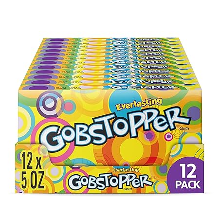 Wonka Everlasting Gobstopper, Candy, Jawbreaker Candy, 5 oz (12 ct)