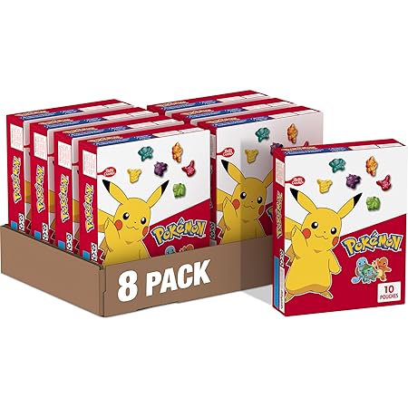 Betty Crocker Nintendo Pokémon, Fruit Snacks, 10 ct, 8 oz (Pack of 8)