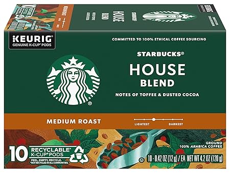 Starbucks House Blend, K-Cup for Keurig Brewers, 160 Count