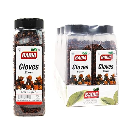 Badia Cloves Whole, 12 Ounce (Pack of 6) - Premium Quality Spice for Baking, Cooking & Beverages, Aromatic & Flavorful