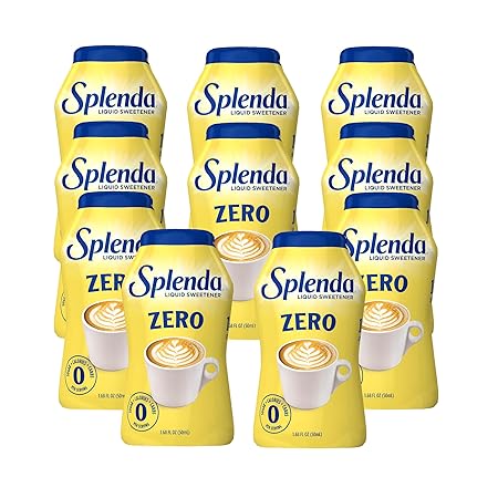 SPLENDA LIQUID Zero Calorie Sweetener drops, 1.68 Ounce Bottle (Pack of 10)