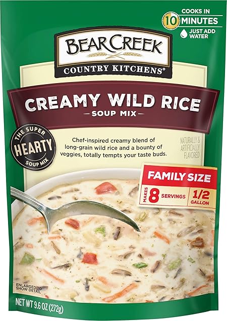 Bear Creek Soup Mix, Creamy Wild Rice, 9.6 Ounce