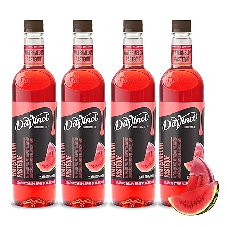 DaVinci Gourmet Classic Watermelon Syrup, 25.4 Fluid Ounces (Pack of 4)