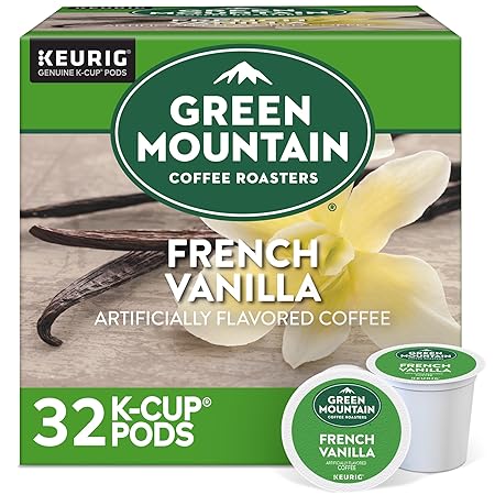 Green Mountain Coffee Roasters French Vanilla Coffee, Keurig Single-Serve K-Cup pods, Light Roast, 32 Count