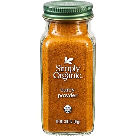 Simply Organic Certified Organic Curry Powder, 3-Ounce 3-Pack, Aromatic Blend 11 Indian Cooking Spice for Meat, Seafood, Tofu