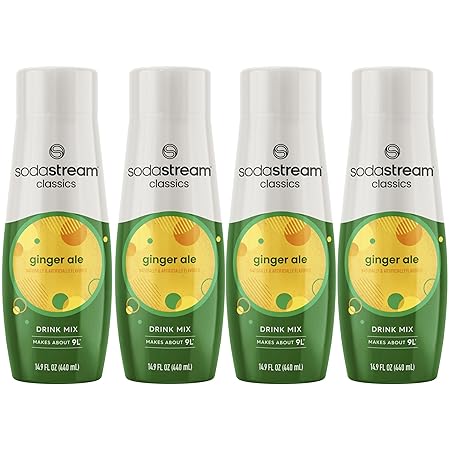SodaStream Ginger Ale, 440ml 4-Pack