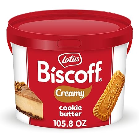 Lotus Biscoff - Cookie Butter Spread - Creamy -non GMO - Vegan- 105.8oz Pail