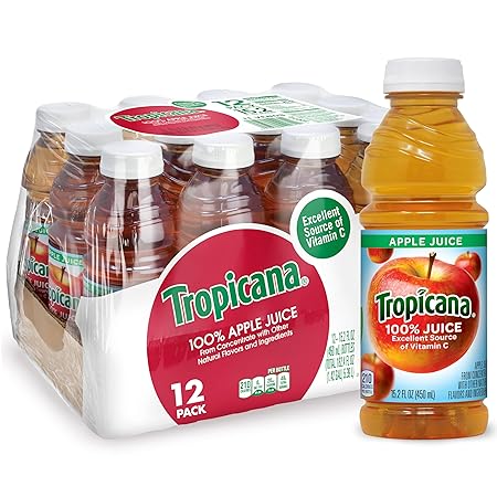 Tropicana 100% Juice Apple (Pack of 12)