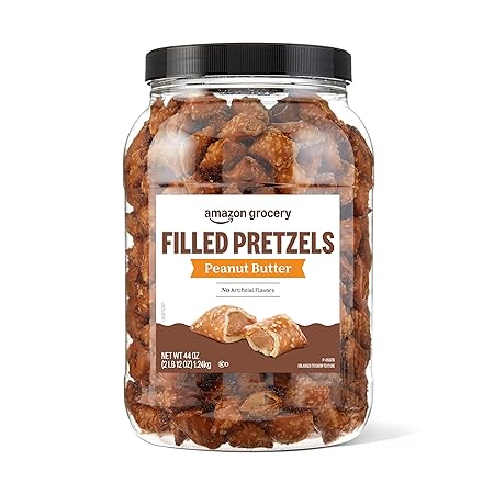 Amazon Brand - Amazon Fresh Peanut Butter Filled Pretzels, 44 oz
