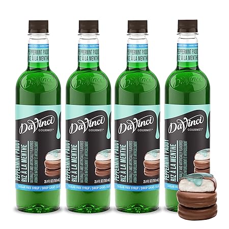 DaVinci Gourmet Sugar-Free Peppermint Paddy Syrup, 25.4 Ounce (Pack of 4)
