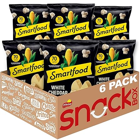 Smartfood Popcorn, White Cheddar, 1.875 Oz (Pack of 6)