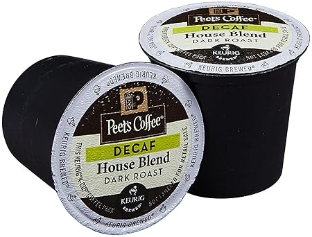 Peet's Coffee Decaf House Blend Single Cup Coffee for Keurig K-Cup Brewers 40 count