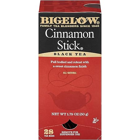 Bigelow Tea Cinnamon Stick Tea, Black, 28 Count (Pack of 1) (10343)