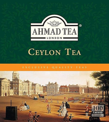 Ahmad Tea Ceylon tagged teabags, no envelopes, 100 count (Pack of 1)