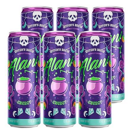Alani Nuu Witches Brew Pack of 6, 12fl oz, 4k Logistics Bundle