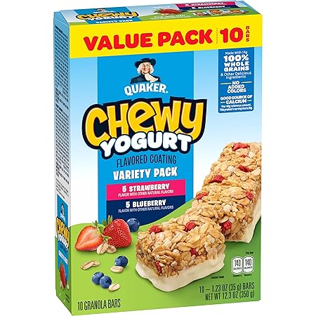 Quaker Chewy Yogurt Bars - Variety Pack 10ct