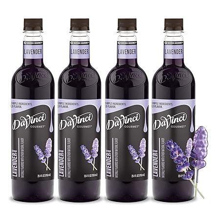DaVinci Gourmet Lavender Syrup, 25.4 Fluid Ounces (Pack of 4)