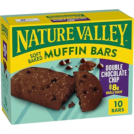 Nature Valley Soft Baked Muffin Bars, Double Chocolate Chip, 10 Bars, 12.4 oz