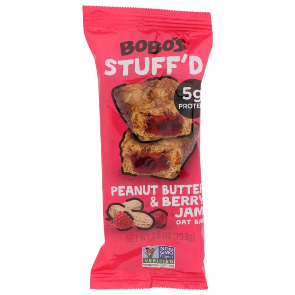 BOBOS OAT BARS: Bars Stuff'd Peanut Butter Filled, 2.5 oz
