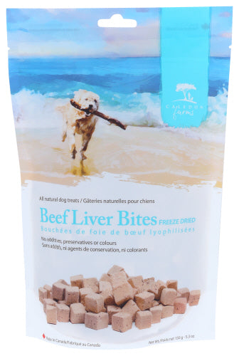 CALEDON FARMS TREAT DOG BEEF LIVER BITE - 5.3 OZ