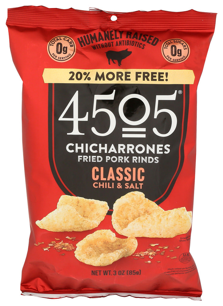 4505 MEATS PORK RINDS CLASSIC - 3 OZ