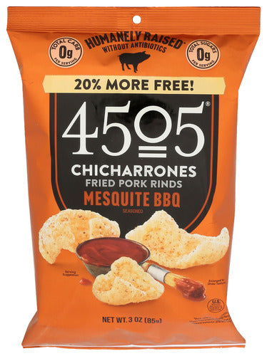 4505 MEATS PORK RINDS BBQ - 3 OZ