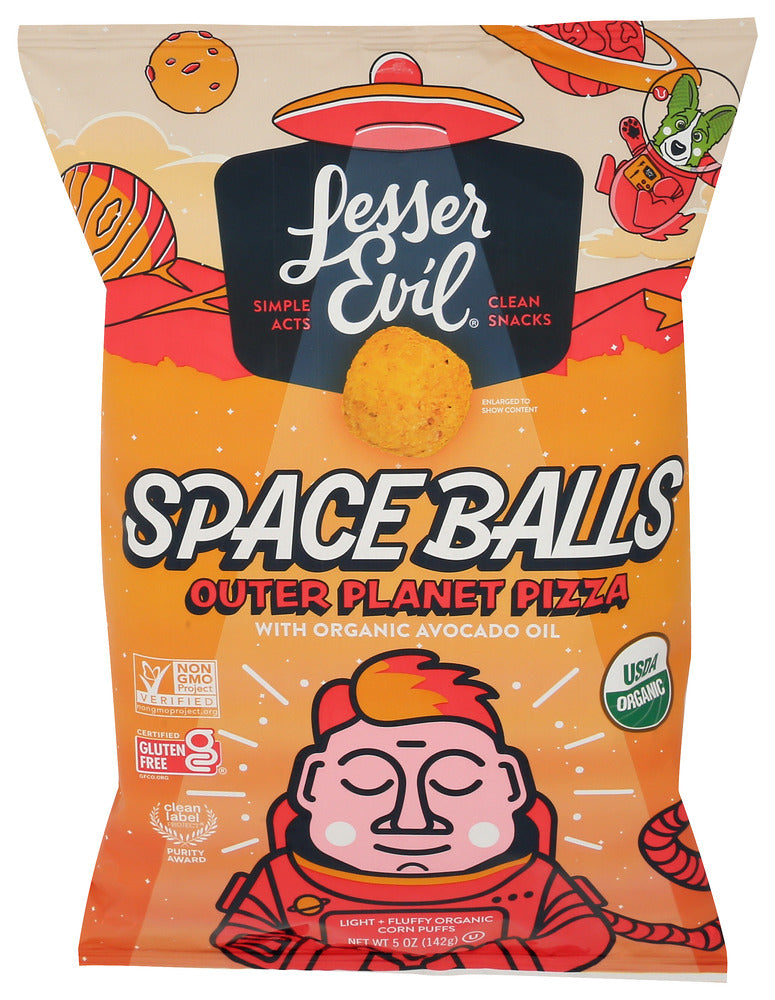 LESSER EVIL PUFFS PIZZA SPCBL ORG - 5 OZ