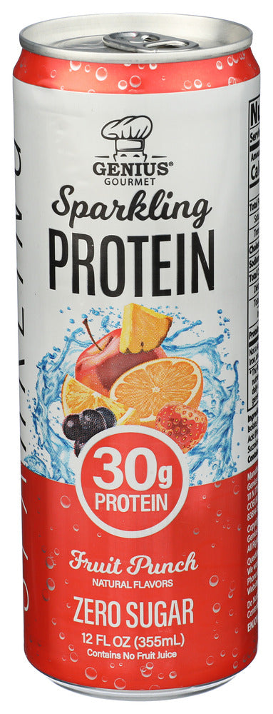 GENIUS GOURMET KETO BEVERAGE SPRKL FRT PNCH - 12 OZ