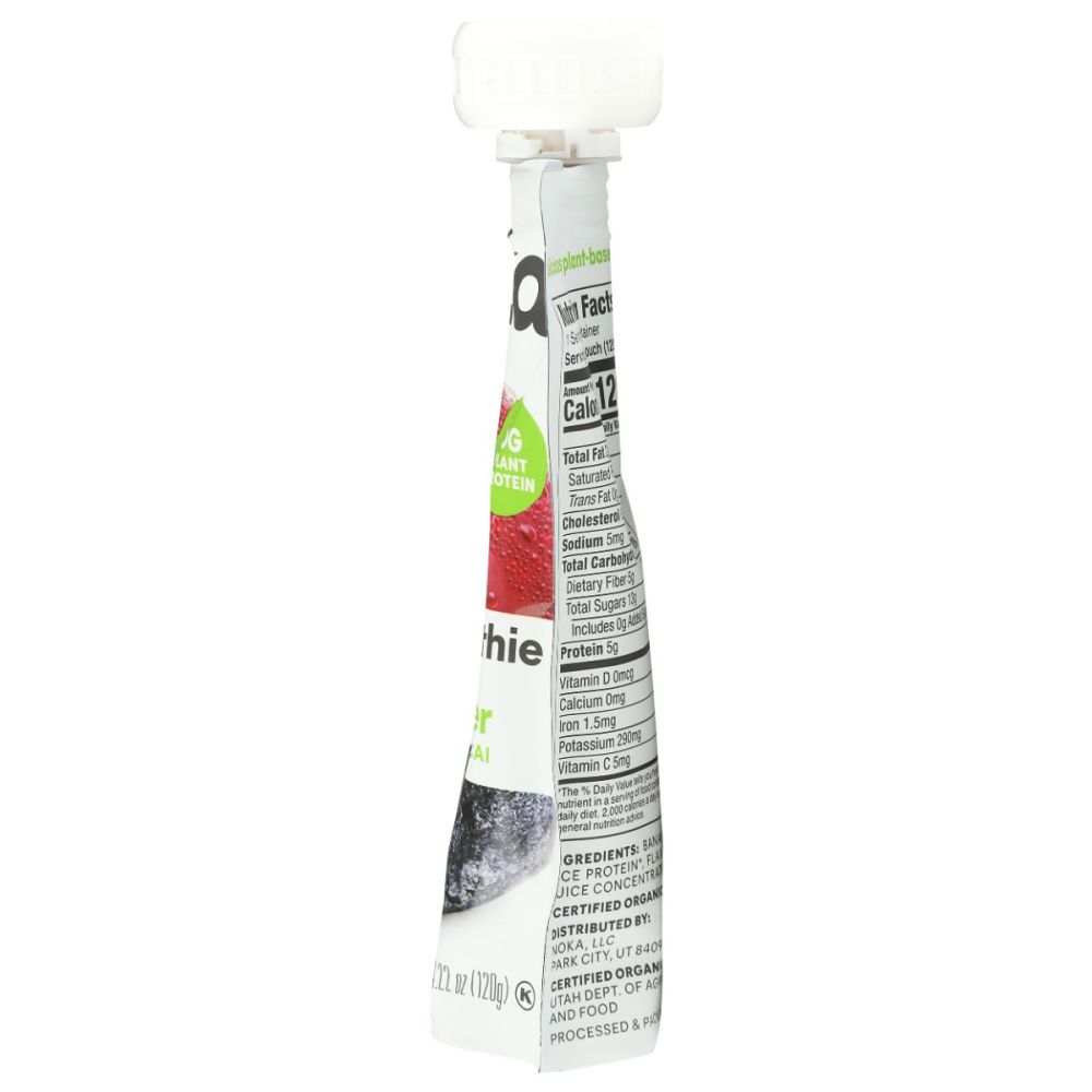 NOKA Organic Cherry Acai Superfood Smoothie - 4.22 oz |  Healthy Boost