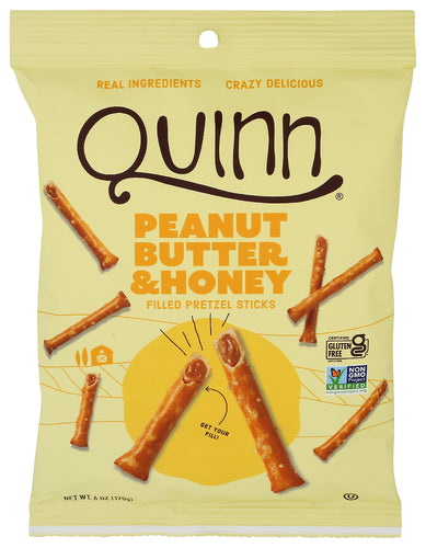 QUINN PRETZEL STCKS PB HNY FLD - 6 OZ