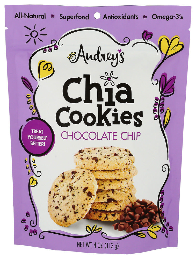 AUDREYS COOKIE CHIA CHOC CHIP - 4 OZ