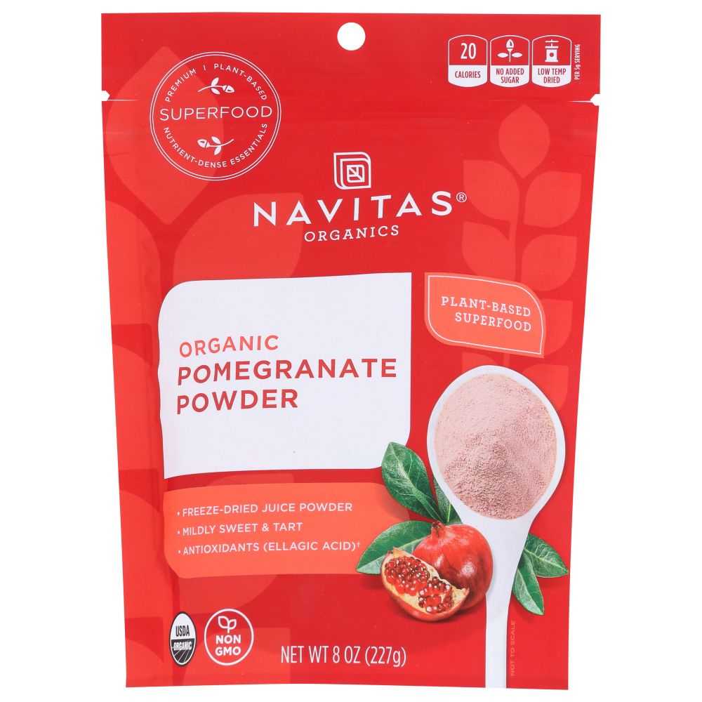 NAVITAS Organic Pomegranate Powder | Antioxidant-Rich Superfood, 8 oz