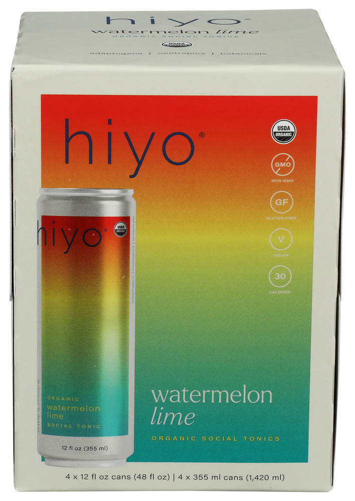 HIYO NA MOCKTL WTRMLN LME 4PK - 48 FO