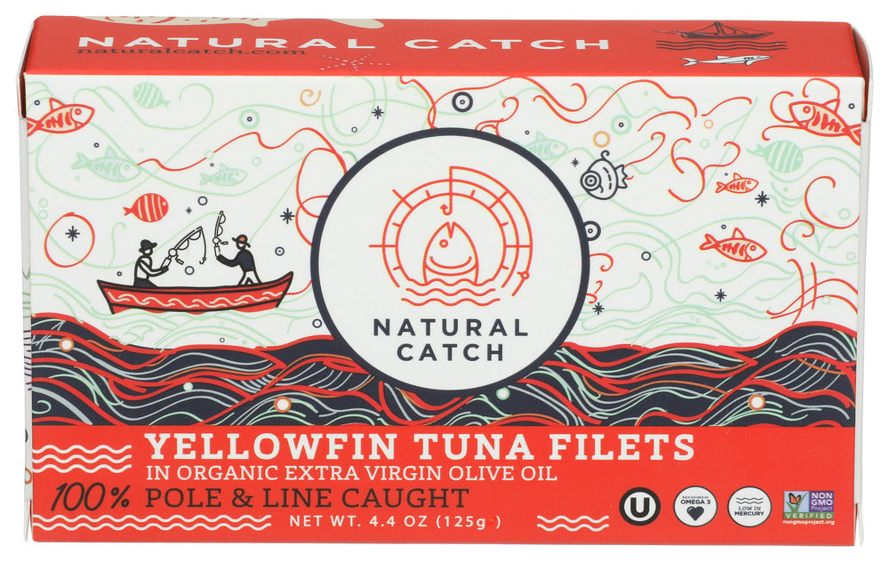 NATURAL CATCH YELLOWFIN TUNA SLCS EVOO - 4.4 OZ