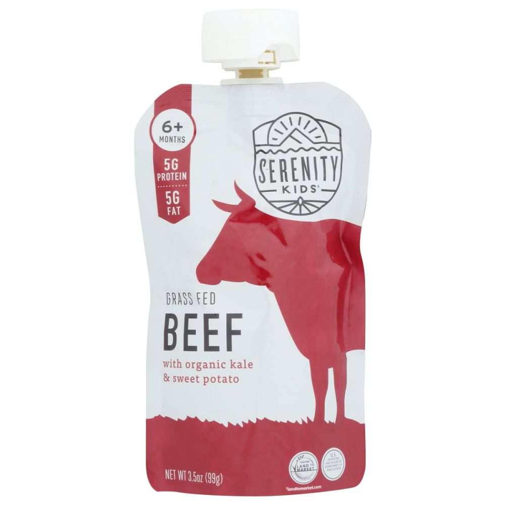 SERENITY KIDS Toddler Beef Kale Sweet Potato 3.5oz - Nutritious | Food
