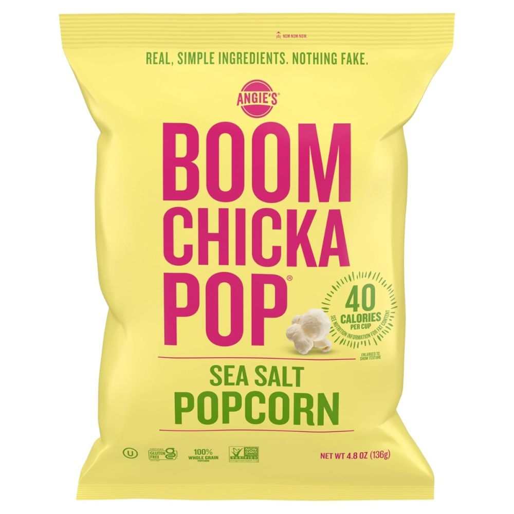 ANGIES Artisan Treats Boomchickapop Popcorn Sea Salt, 4.8 oz