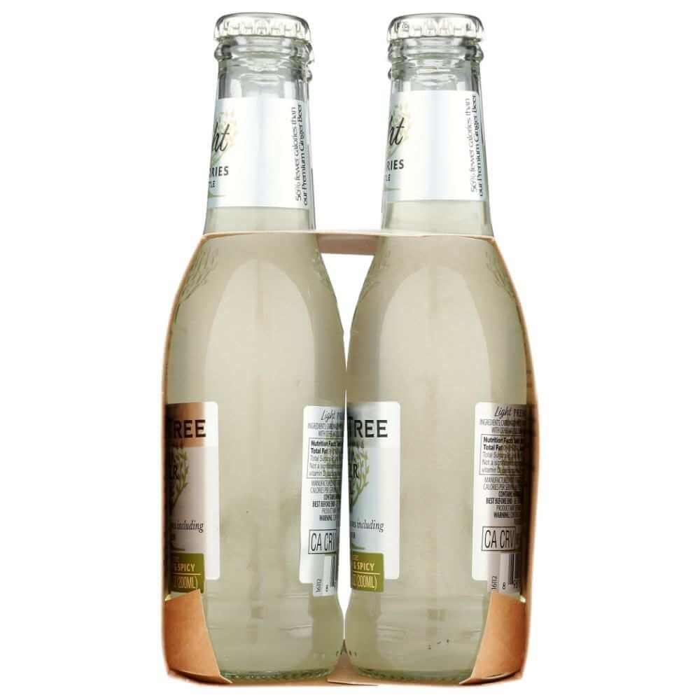 FEVER TREE: Ginger Beer Light Pack of 4, 6.8 oz
