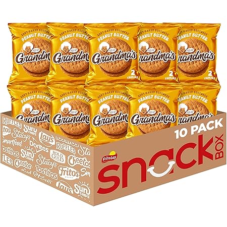 Grandma's Cookies, Peanut Butter, 2.5 Ounce (Pack of 10)