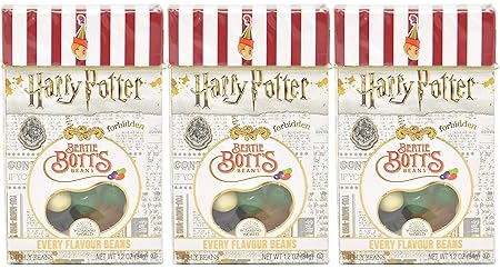 Harry Potter Bertie Bott's Every Flavour Jelly Belly Beans 1.2 OZ (34g) x3