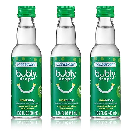 SodaStream bubly Drops, Lime, 1.36oz (Pack of 3)