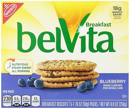 Belvita Breakfast Biscuit, Blueberry, 8.8 Ounce (Pack of 3)