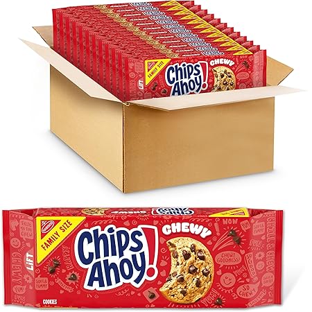 CHIPS AHOY! Chewy Chocolate Chip Cookies, Family Size, 12 - 19 oz Packs