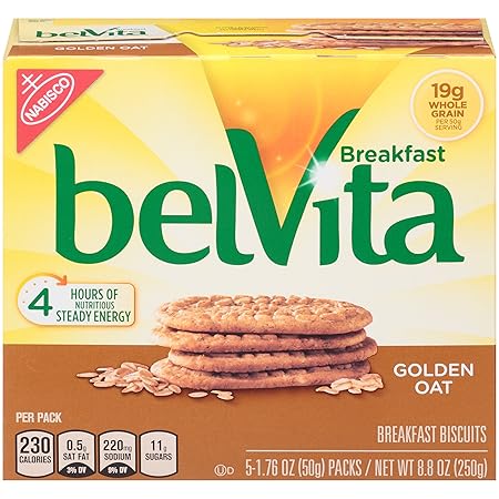 belVita Breakfast Biscuits, Golden Oat, 8.8 Ounce (Pack of 3)